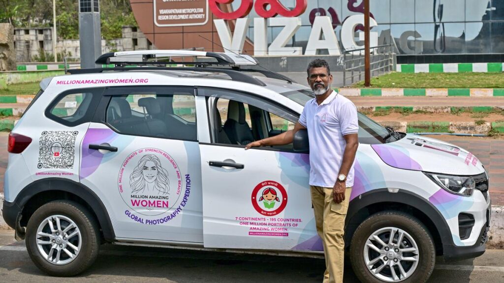 Visakhapatnam’s Bharadwaj Dayala on a world tour to capture one million portraits of women