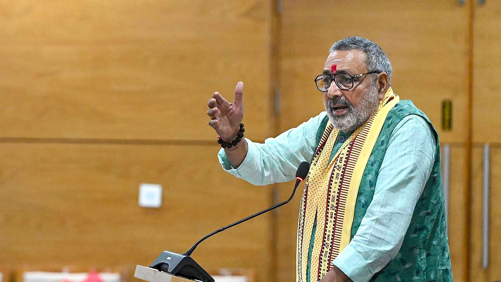 Giriraj Singh calls LoP Rahul Gandhi ‘useless person’ amid Bihar visit, says ‘his tongue is like Pakistan’