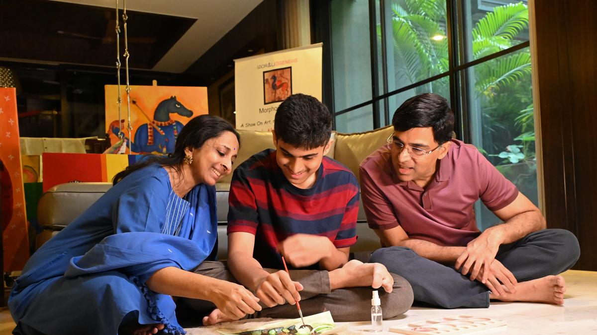 Meet the Anands: How chess icon Viswanathan Anand’s son has taken to art