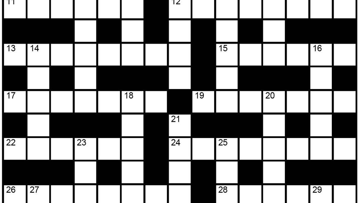 The Hindu Sunday crossword No. #22