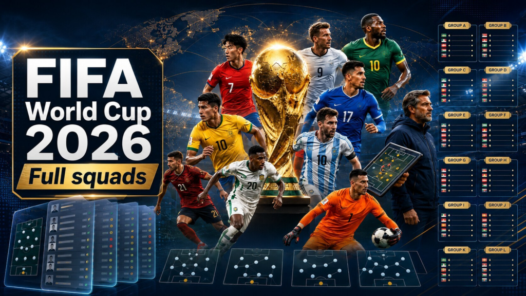 FIFA World Cup 2026 complete squads: Full list of players announced so far, groupings & coaches of every single team