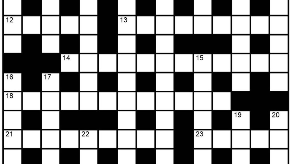 The Hindu Sunday Crossword no. 61 (Set by Arden)