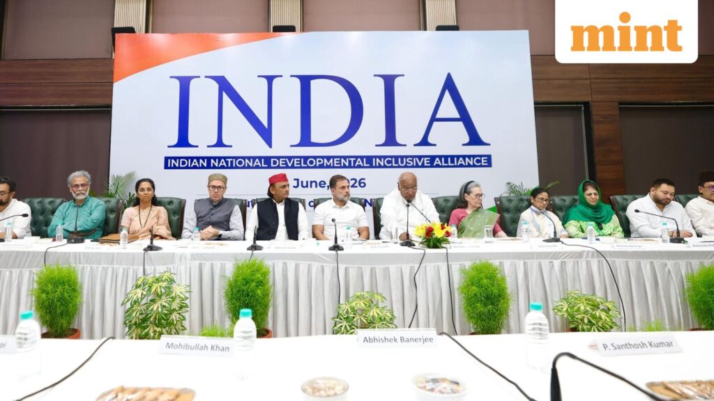 At INDIA bloc meet, Kharge flags economy, jobs, exam mismanagement; calls for opposition unity