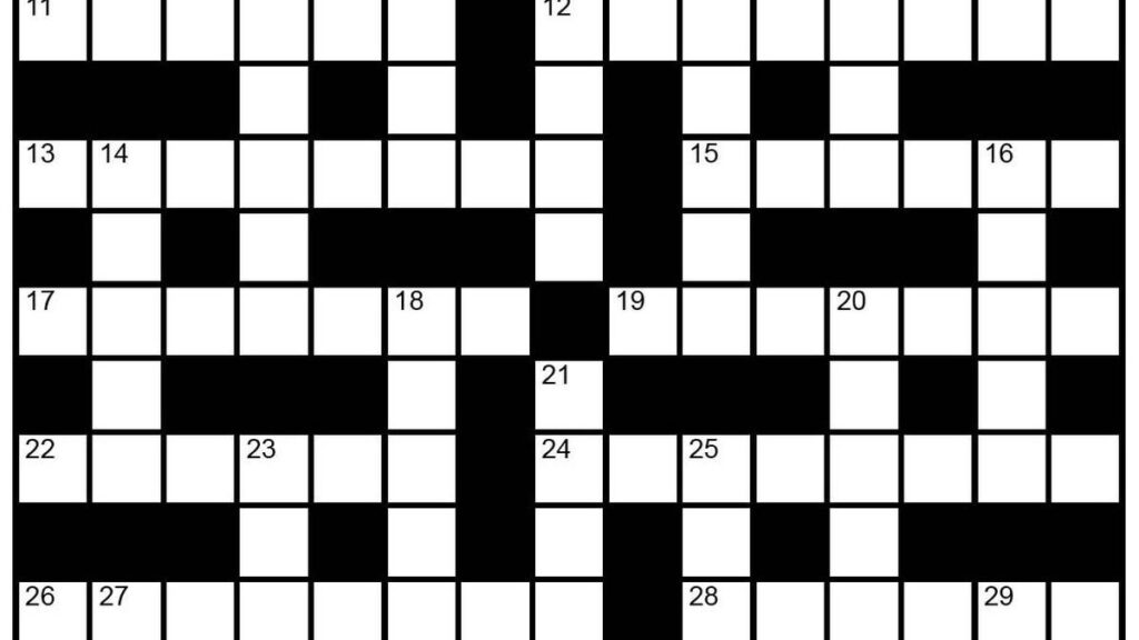 The Hindu Sunday crossword no. 63