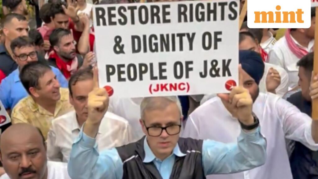 ‘We were stopped, not silenced’: Omar Abdullah alleges Centre suppressed statehood protest at Jantar Mantar