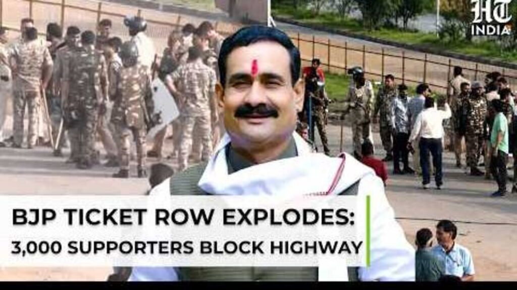 Narottam Mishra denied BJP ticket: Supporters clash with cops in MP’s Datia, NH-44 blocked for 12 hours