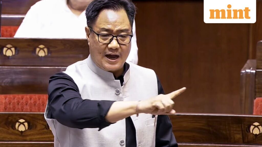 ‘No direction, just observation’: Rijiju on RS chairman’s remark on Amit Shah’s presence as Parl deadlock continues