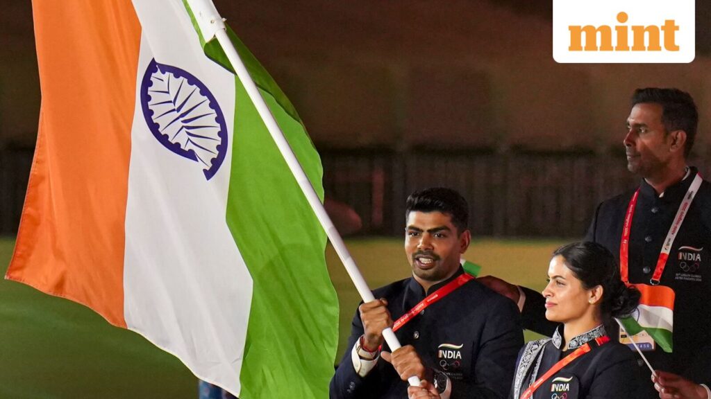 Asian Games 2026: Flag-bearers Manu Bhaker, Pawan Sehrawat lead India during opening ceremony in Nagoya; watch video